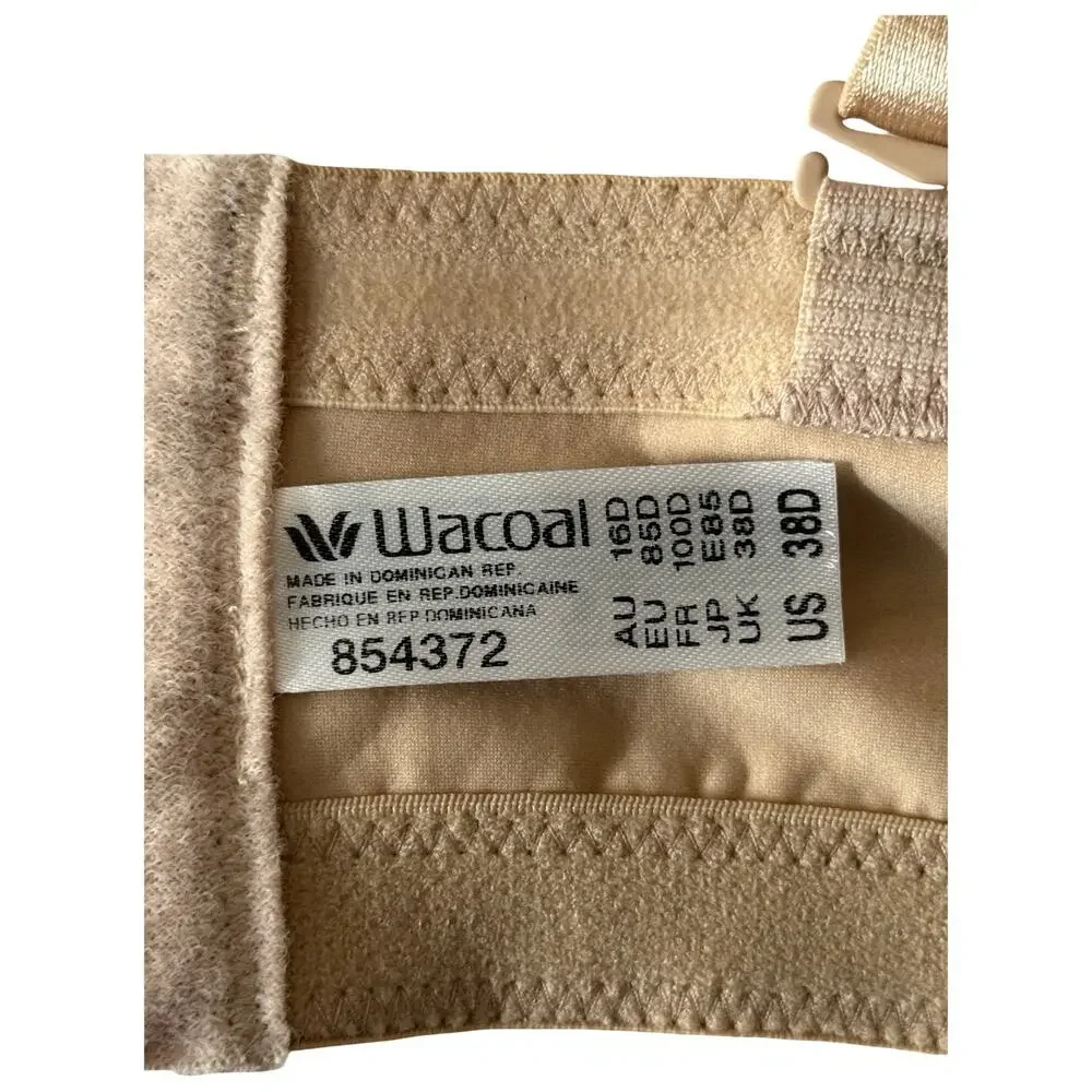 Wacoal 854372 Staying Power wire free strapless bra tan size 38D - Picture 6 of 7